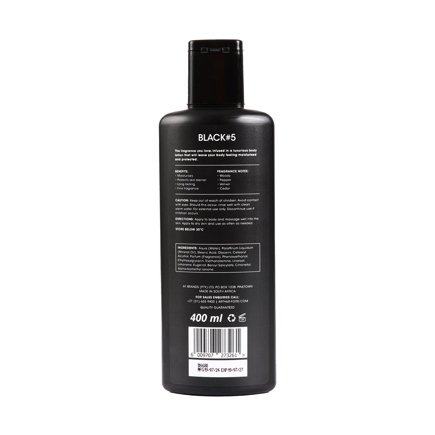 BODY LOTION BLACK #5 - 400ML