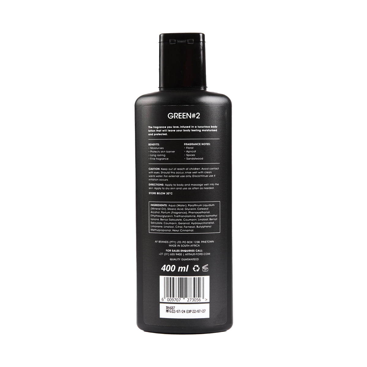 BODY LOTION GREEN #2 - 400ML
