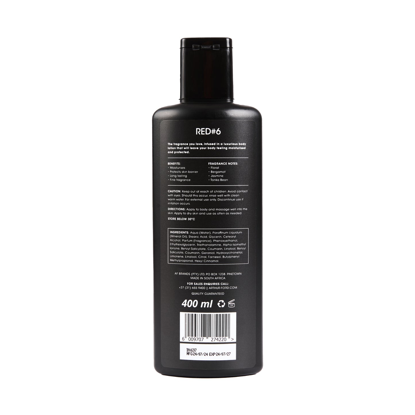 BODY LOTION RED #6 - 400ML