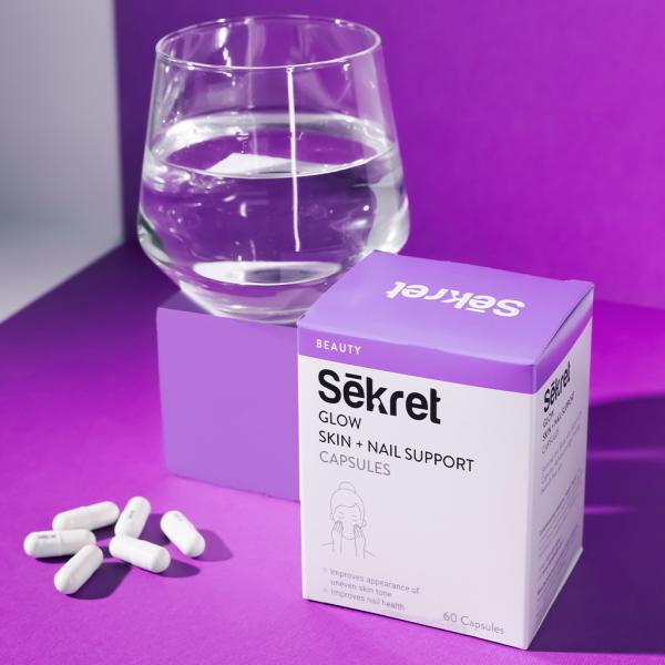 SEKRET GLOW SKIN & NAIL SUPPORT CAPSULES (60's) SEKRET
