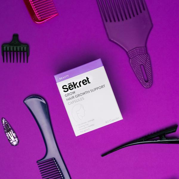 SEKRET GROW - HAIR GROWTH SUPPORT CAPSULES (60's) SEKRET