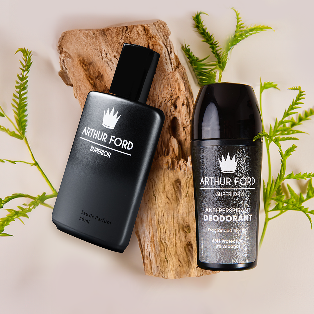 Charcoal #5 Perfume (50ml) & Roll-On Combo Arthur Ford