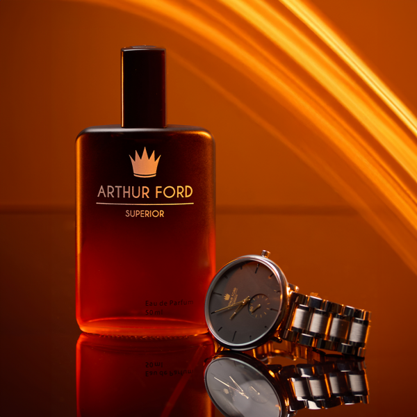 WATCH GIFT SET ORANGE#1 SILVER