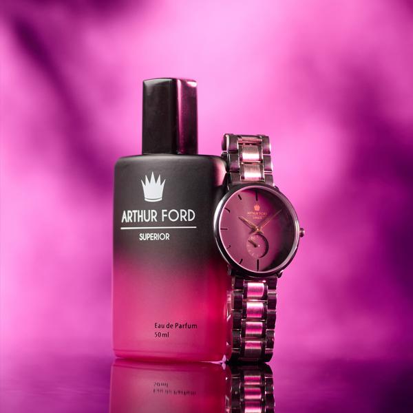 WATCH GIFT SET PINK#2 SILVER
