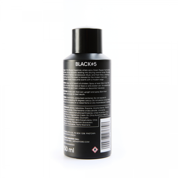BODY SPRAY DEODORANT BLACK#5 150ml