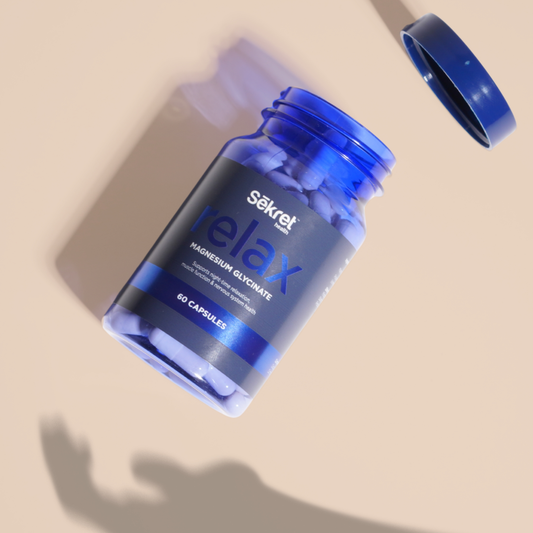 SEKRET RELAX MAGNESIUM GLYCINATE CAPSULES (60's)