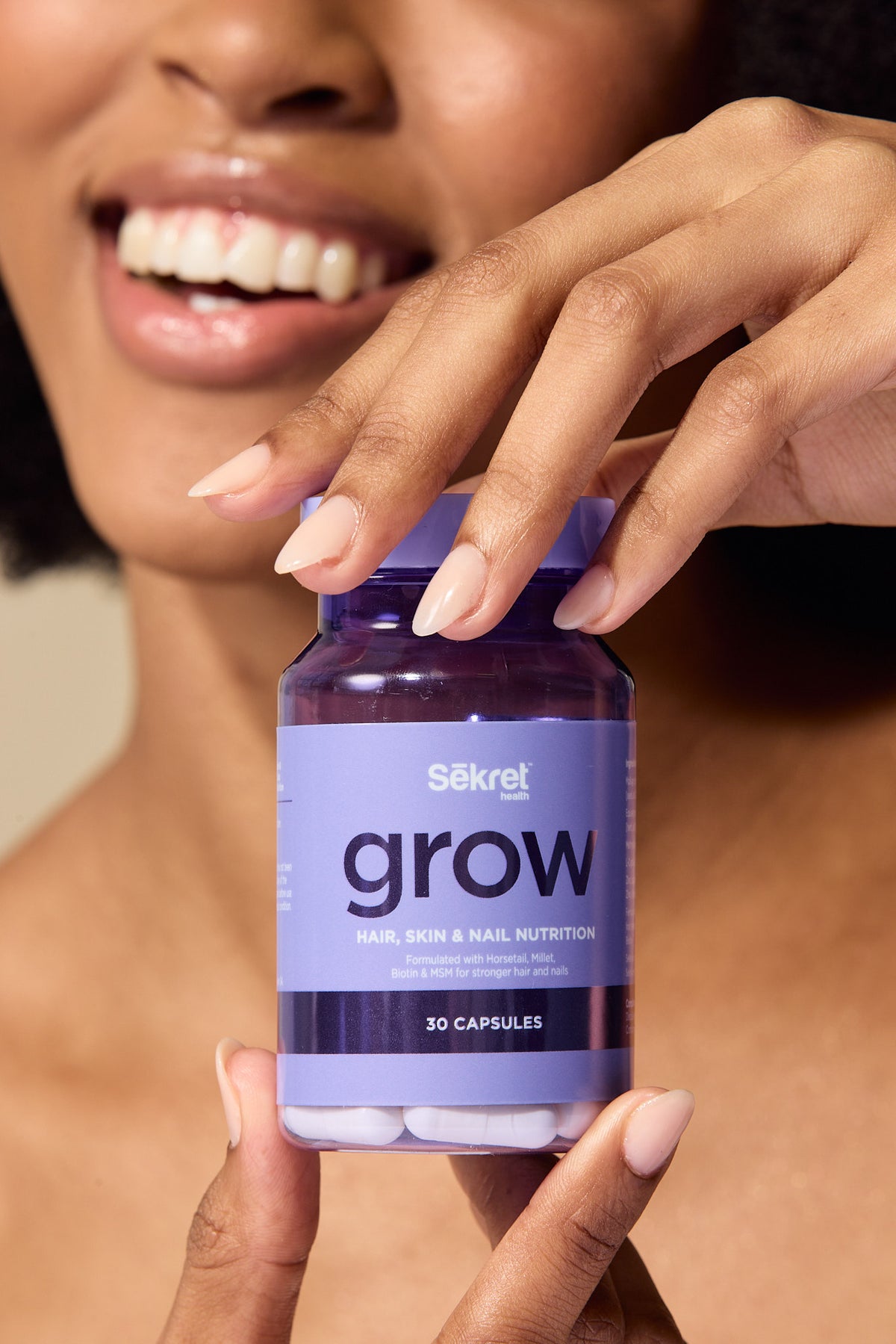 SEKRET GROW HAIR, SKIN & NAIL CAPSULES (30's)